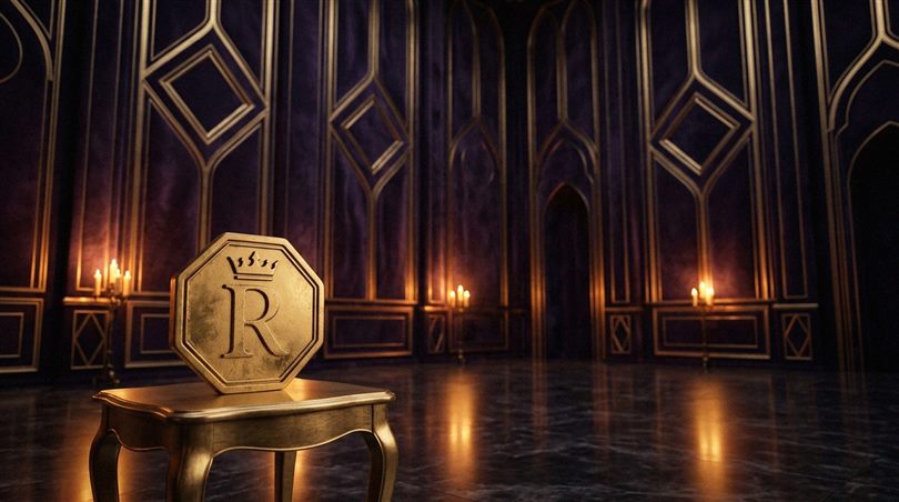 Casino-spelinterface op een desktopmonitor